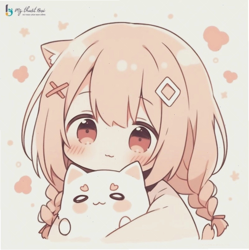 Cô gái chibi ngầu với trang phục hiện đại và phụ kiện cá tính