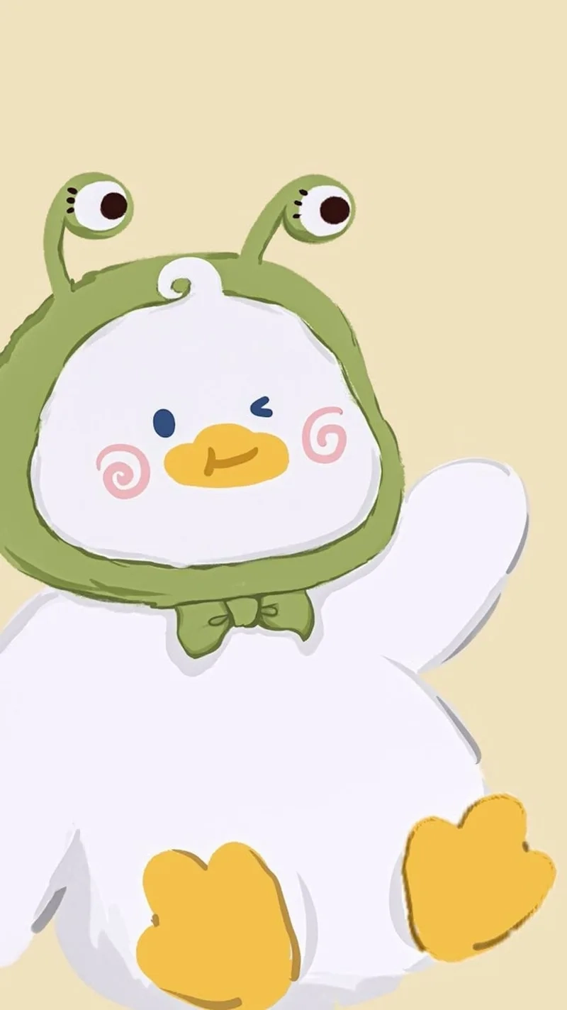 Con vịt chibi với vẻ ngoài đáng yêu và dễ thương