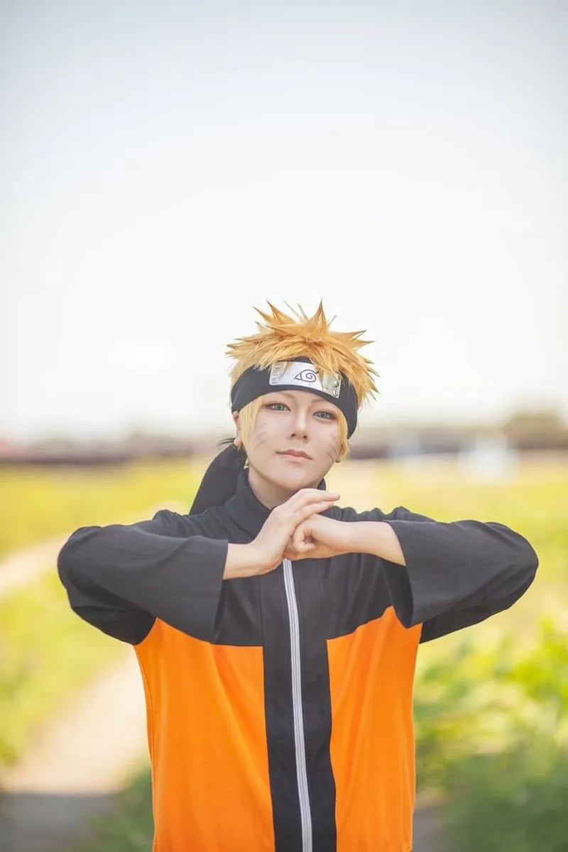 Cosplay Naruto Uzumaki thể hiện phong cách chiến binh