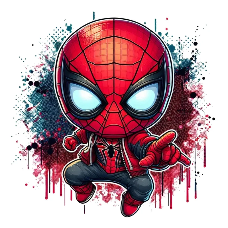 Cùng bé học cách vẽ spider man chibi đơn giản mà vui nhộn
