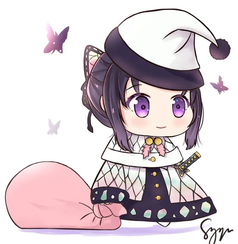 Cùng chiêm ngưỡng vẽ shinobu chibi dễ thương không thể rời mắt