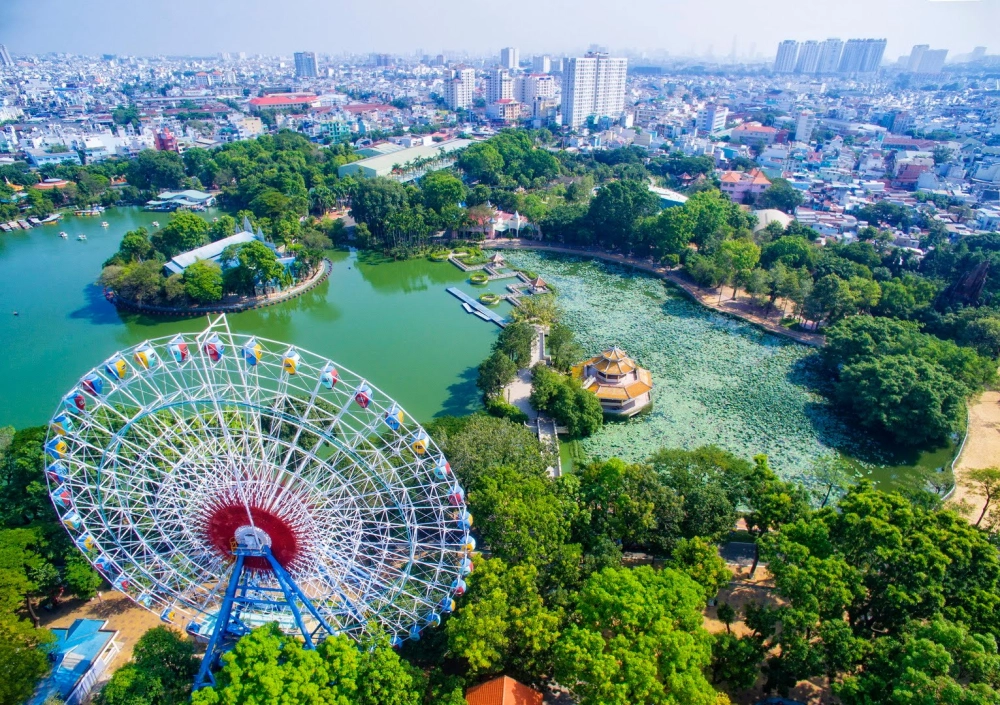 Cùng xem review công viên nước đầm sen chân thật