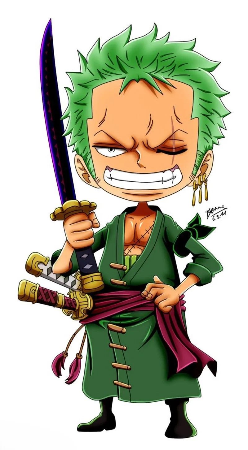 Cười ngất với hình zoro chibi cute cực chất