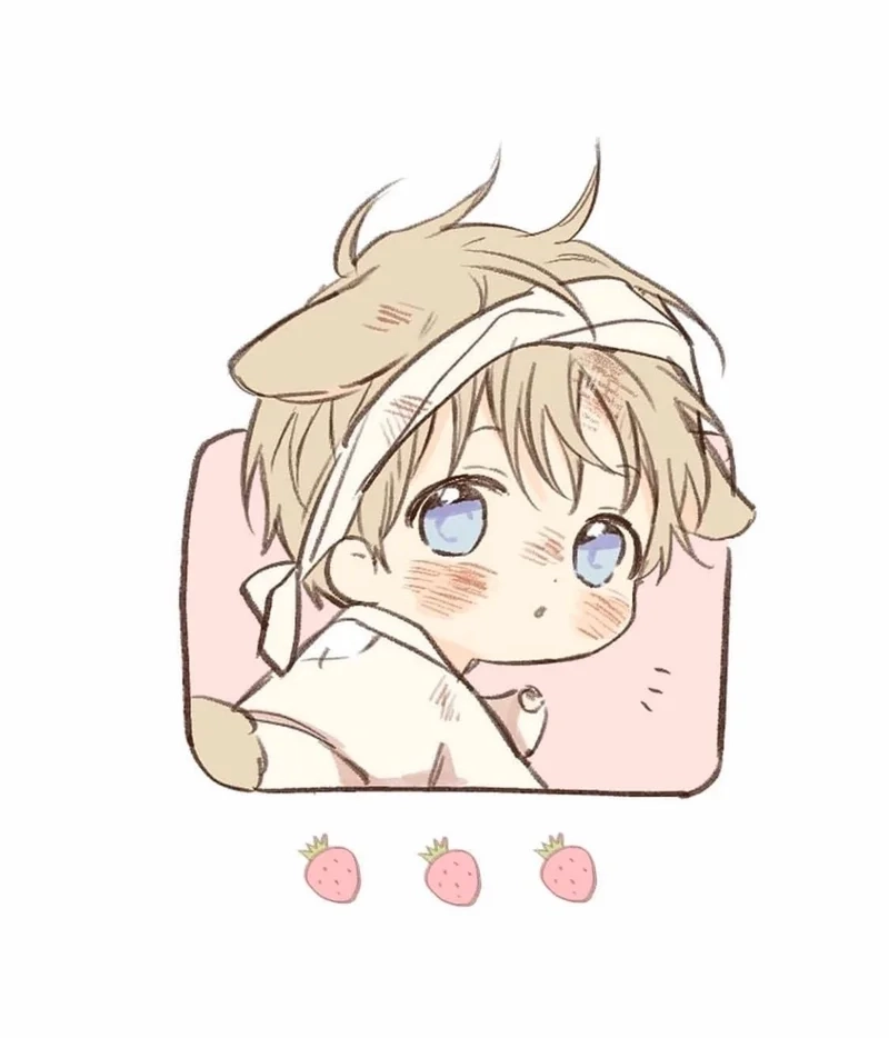 Cười suốt ngày với ngộ nghĩnh hình chibi bé trai