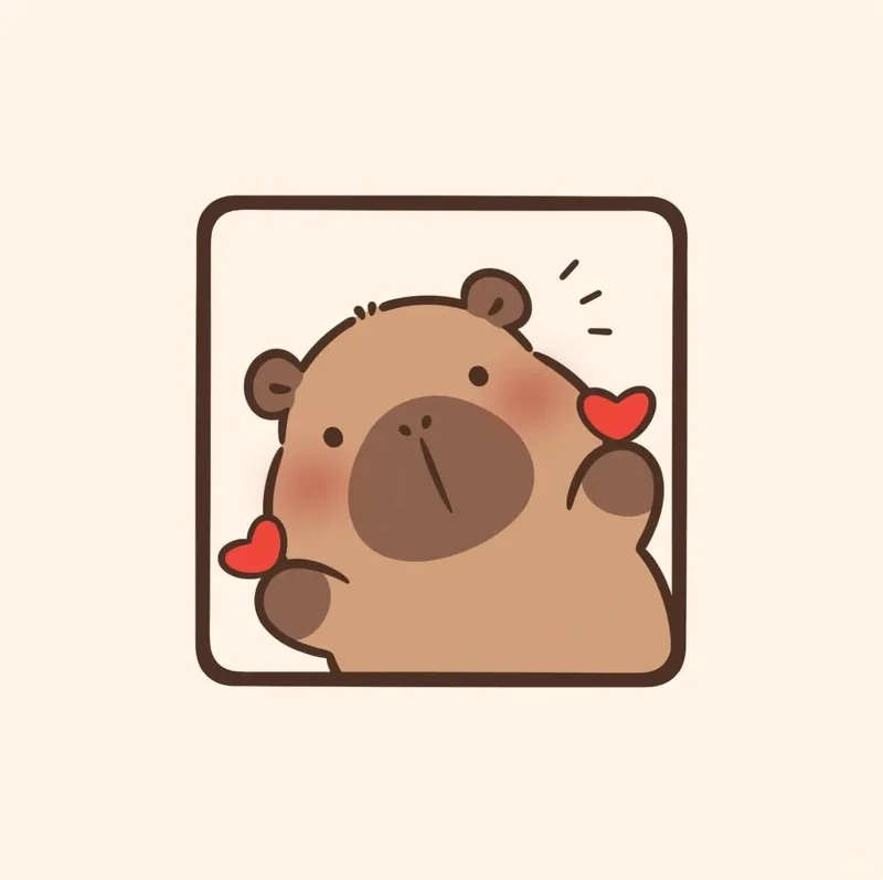Cười thả ga với loạt capybara meme chibi hài hước