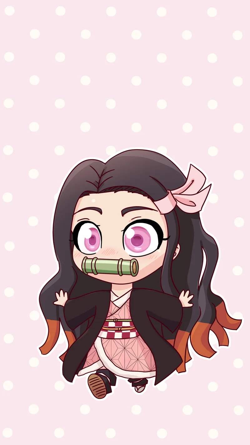 Cute nezuko chibi đáng yêu đến mức bạn không thể cưỡng lại