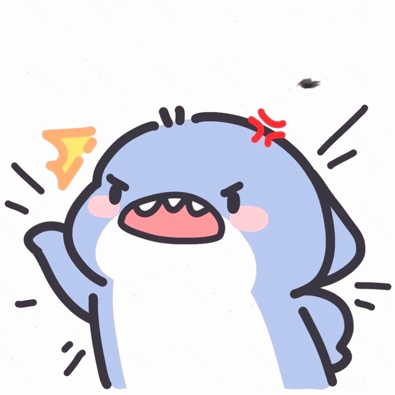 Dán ngay sticker cute hình cá mập chibi cho góc học tập