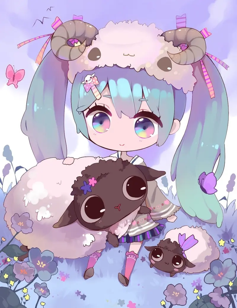 Đáng yêu không chịu nổi cùng hình nền đẹp chibi cute