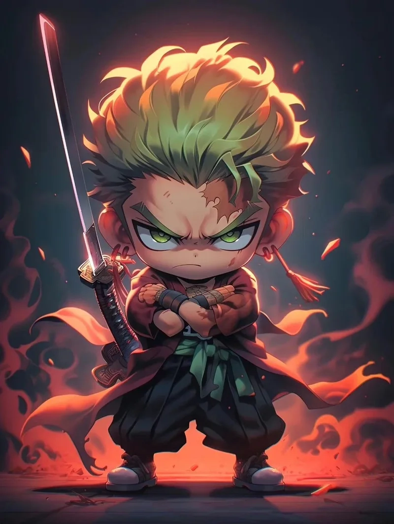 Dành cho ai yêu phong cách chibi zoro cute