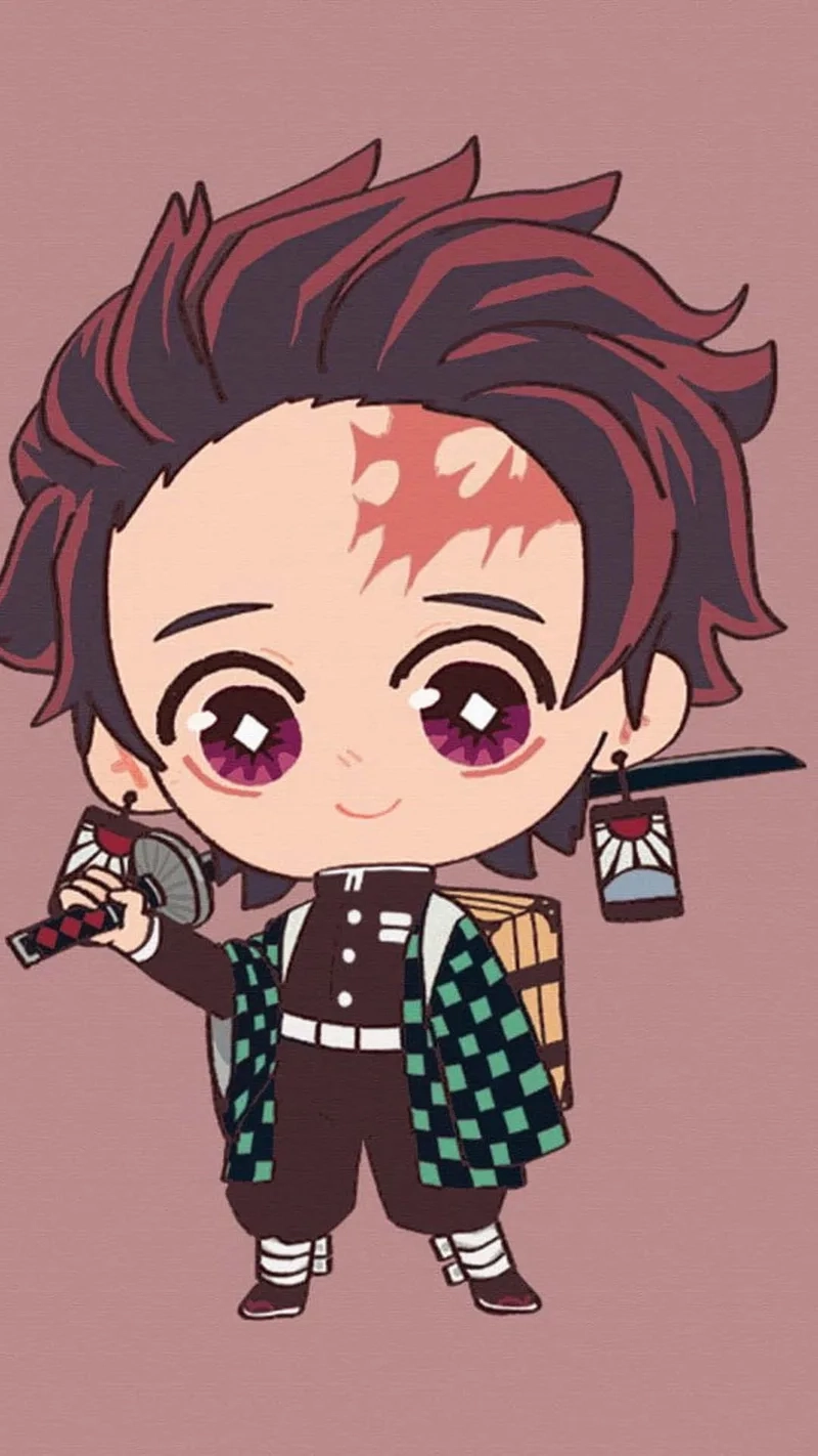 Demon slayer tanjiro chibi drawing cho những fan của anime này