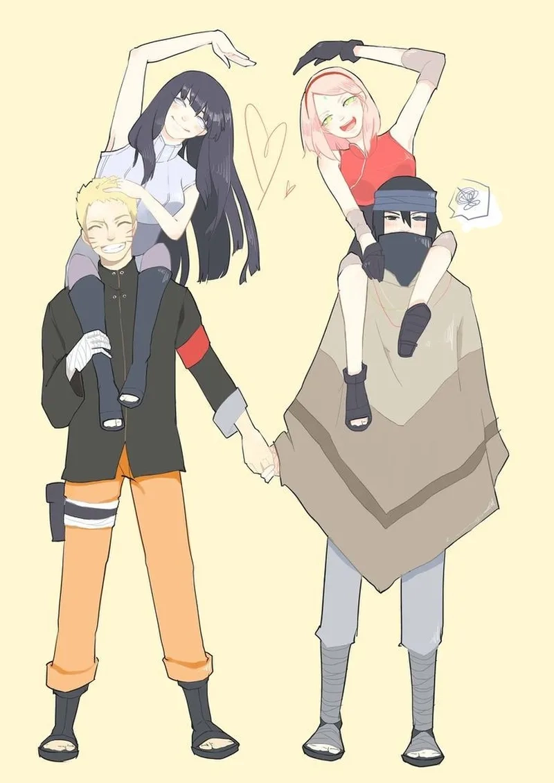 Đội hình huyền thoại Naruto Hinata Sasuke Sakura trở lại
