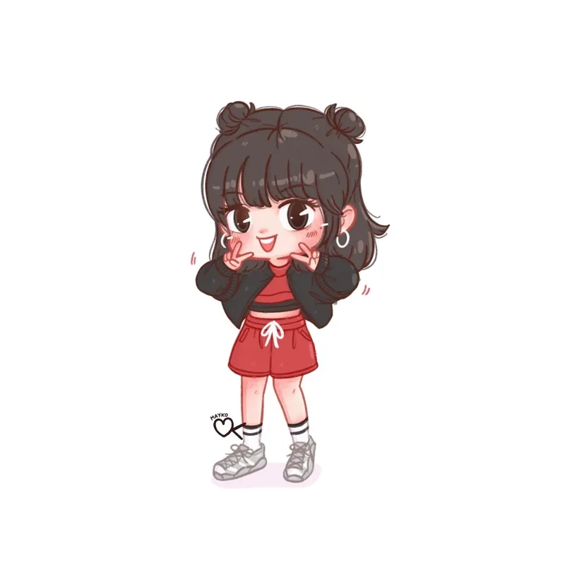 Đổi mới điện thoại bằng hình nền lisa chibi cực cute