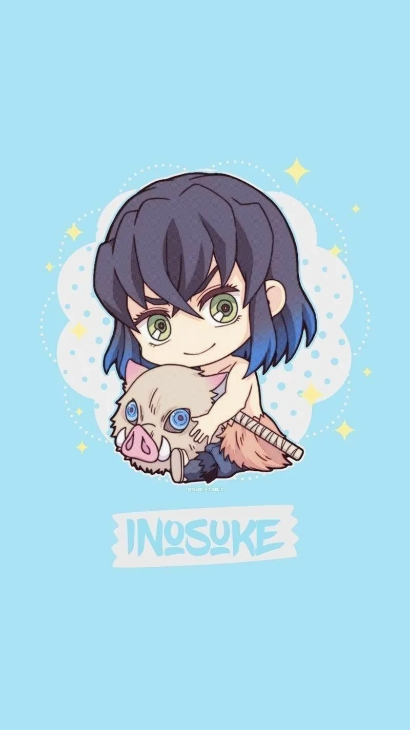 Đốn tim fan với hình ảnh inosuke chibi siêu dễ thương