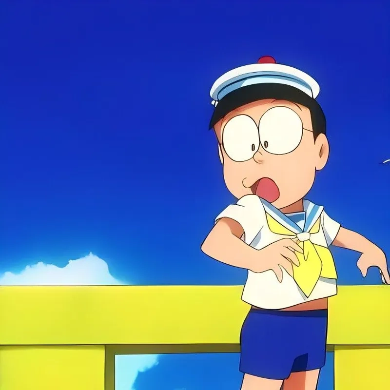 Đốn tim với bộ hình ảnh Nobita cute siêu đáng yêu