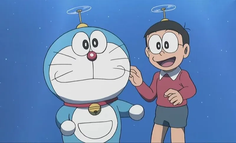 Doraemon và Nobita trong mỗi bức ảnh mang lại cảm giác tươi mới