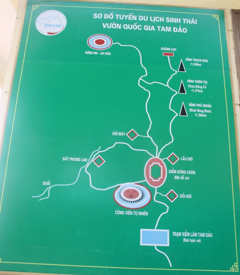 Đừng quên mang theo bản đồ vườn quốc gia tam đảo khi lên đường khám phá