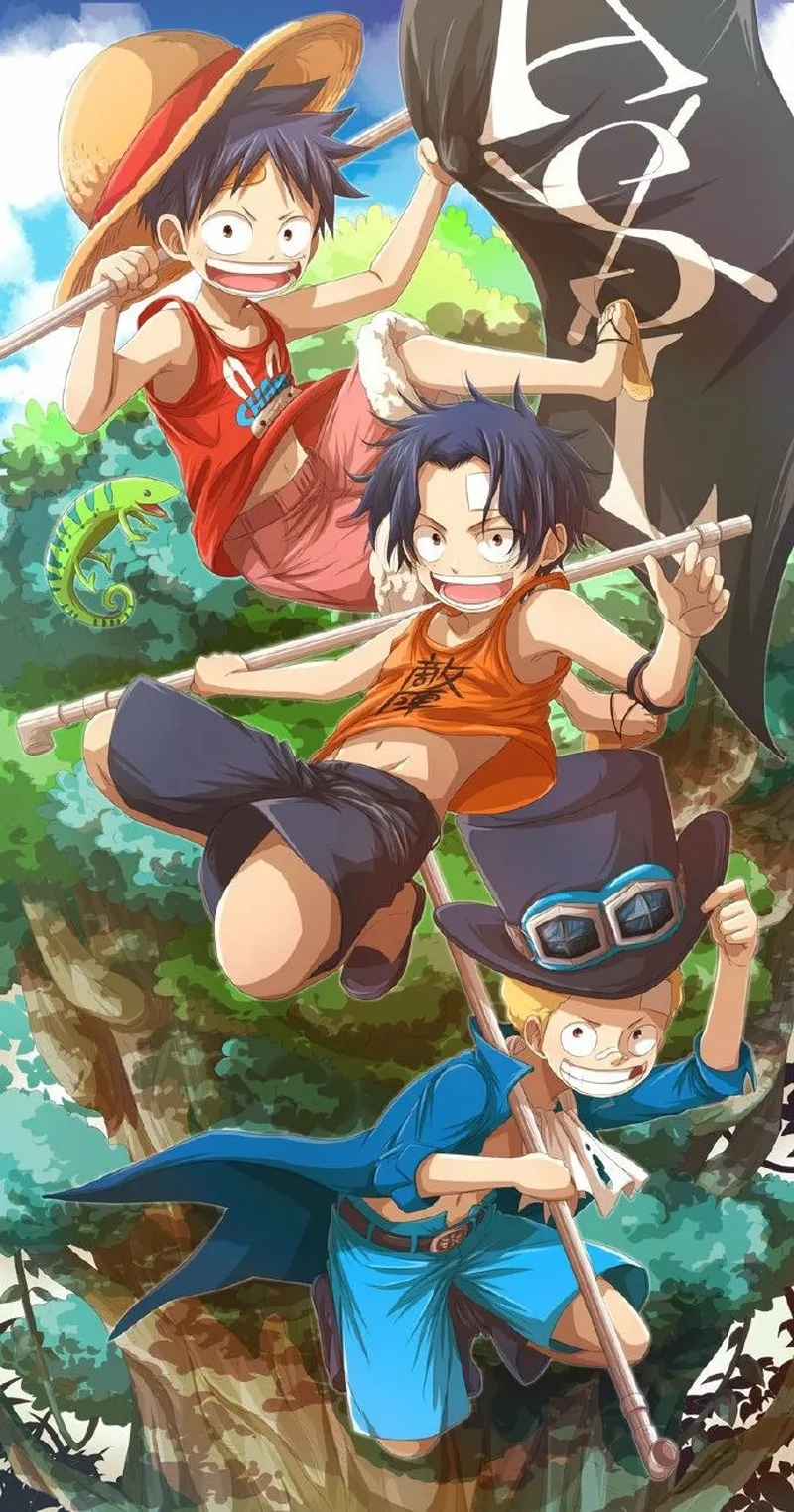Fanart Ace x Luffy x Sabo đầy cảm xúc và nghệ thuật