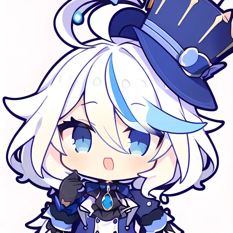 Furina chibi sticker png là lựa chọn lý tưởng cho những ai yêu thích thiết kế