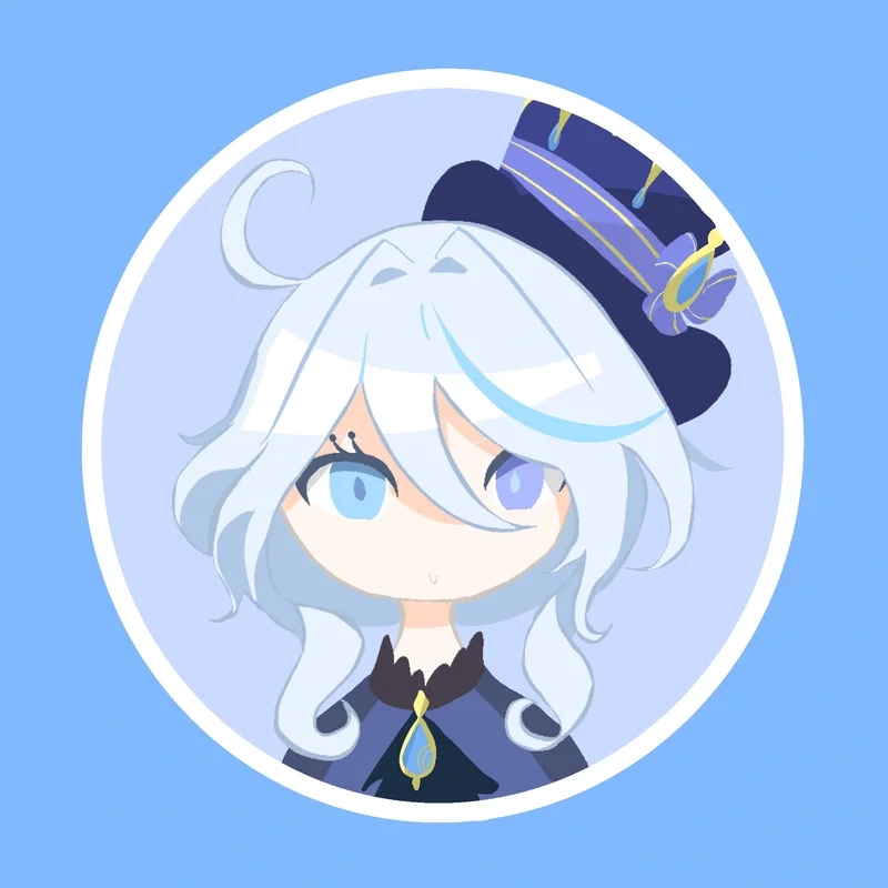 Furina chibi transparent png tuyệt vời cho các dự án không nền của bạn