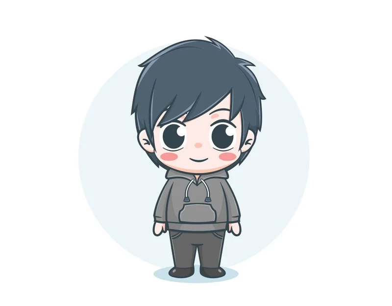 Ghép mặt chibi bé trai dễ dàng và vui nhộn