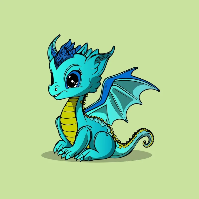 Ghim ngay bộ con rồng chibi cute cực hot