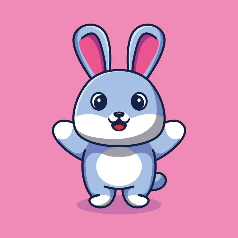 Ghim ngay hình thỏ cute chibi làm hình nền cực yêu