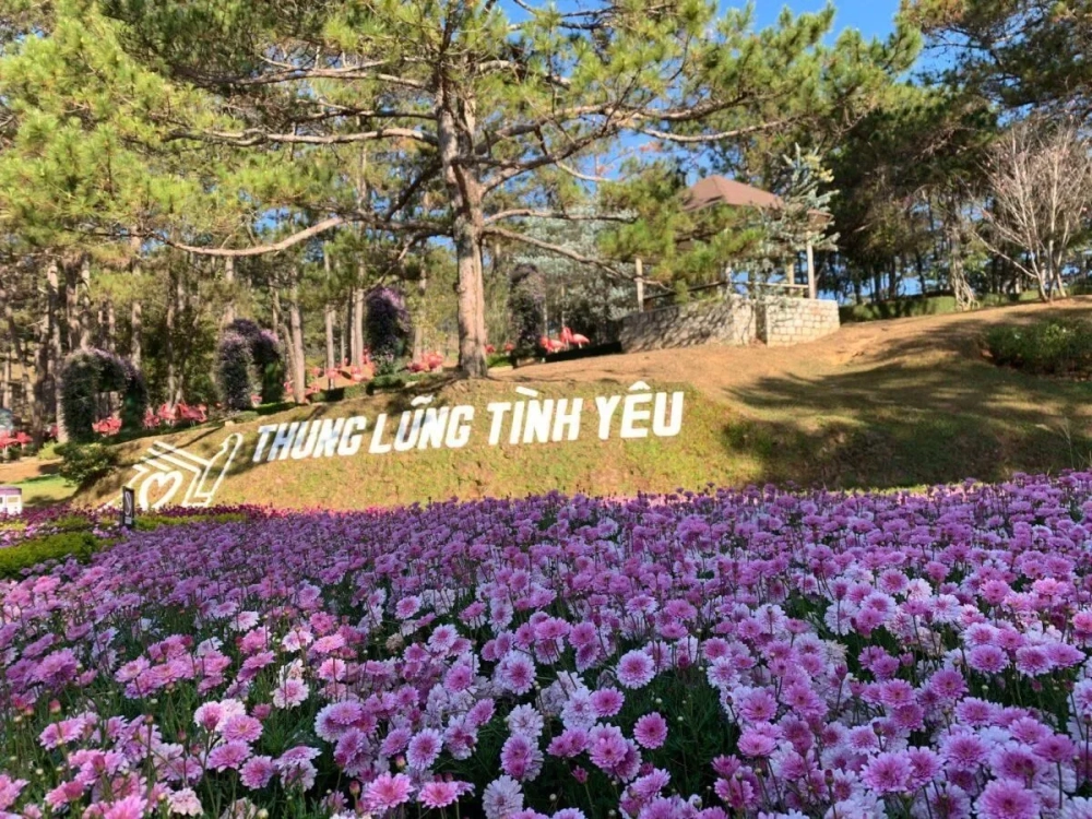 Giá vé thung lũng tình yêu 2024 đã được niêm yết rõ ràng
