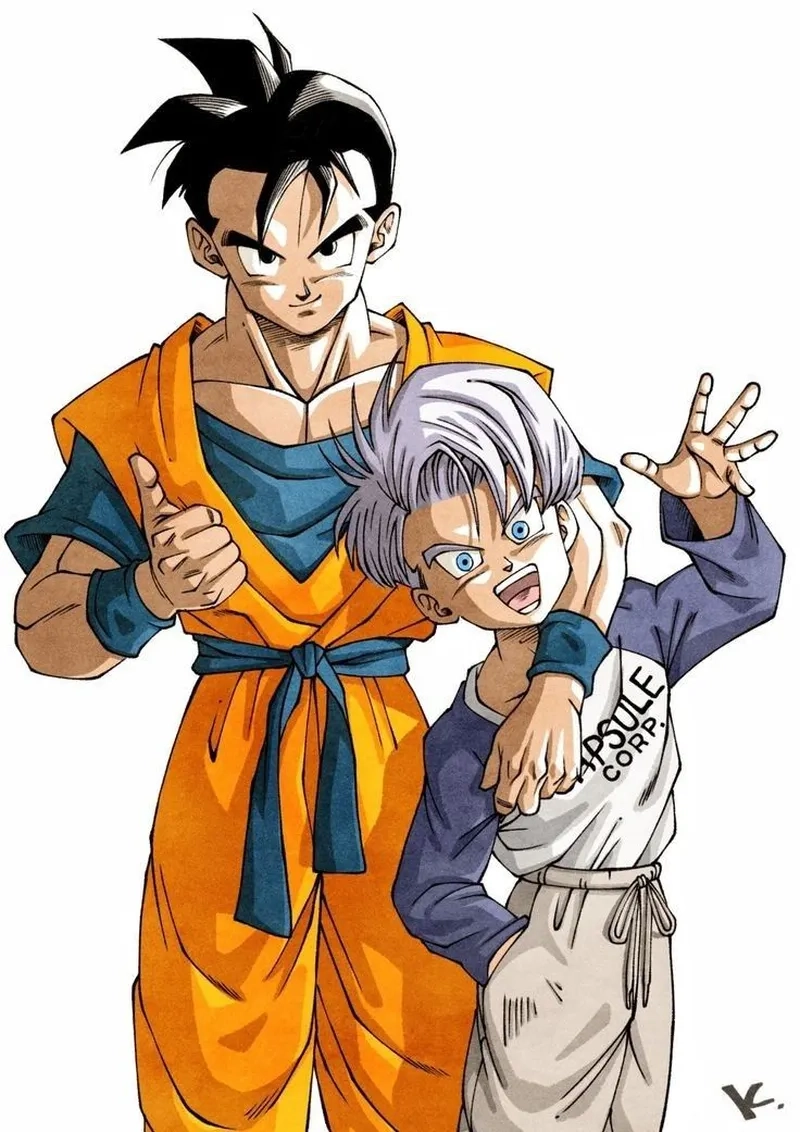 Gohan and Trunks cùng nhau chiến đấu trong những trận chiến khốc liệt