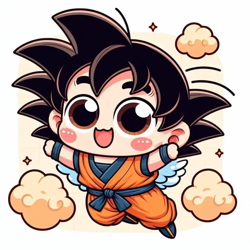 Goku chibi dễ thương, đừng bỏ lỡ hình ảnh này
