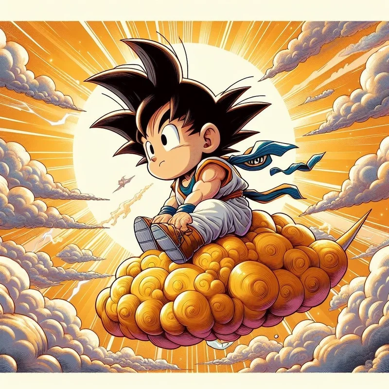Goku chibi png có thể sử dụng làm hình nền hoặc avatar