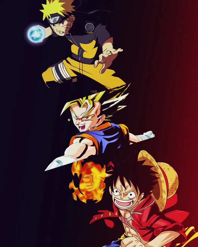 Goku Luffy Naruto, ba chiến binh huyền thoại đối đầu thế nào.