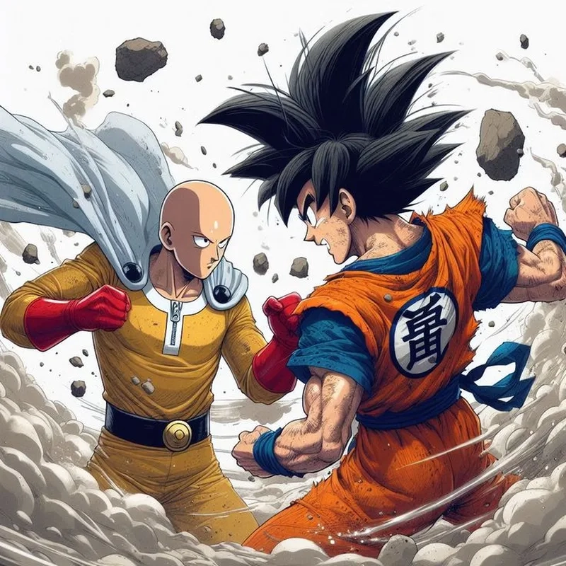 Goku vs Saitama, ai là người chiến thắng trong trận đấu này.