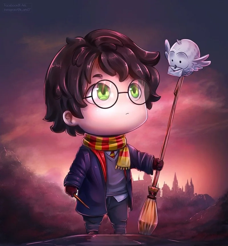 Harry potter chibi characters png giúp bạn tạo ra những sản phẩm độc đáo