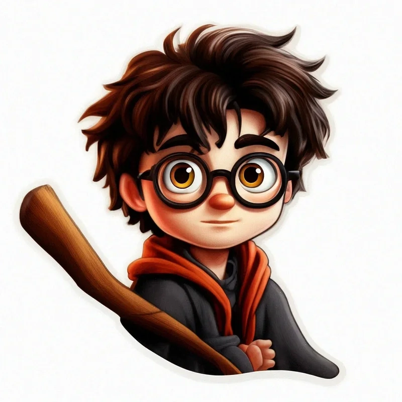 Harry potter chibi vector mang đến hình ảnh sắc nét và dễ thương