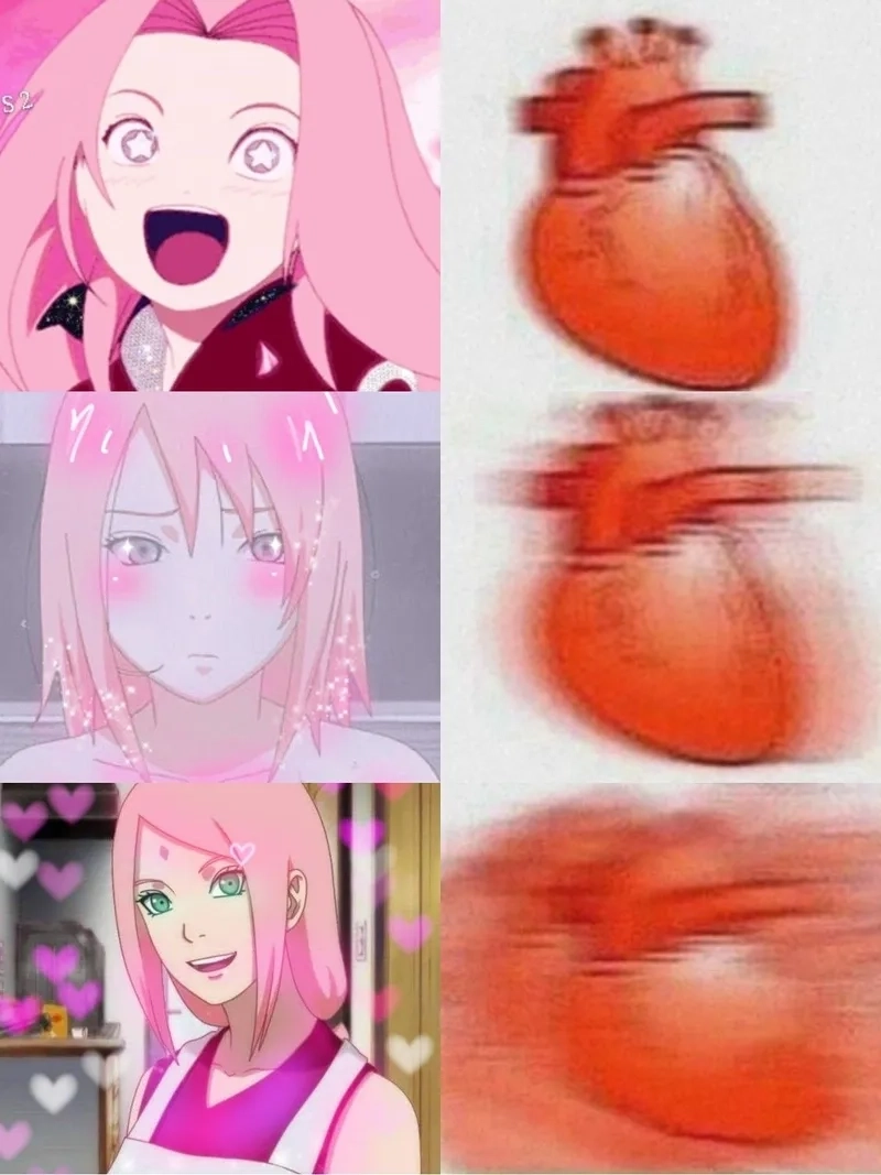 Haruno Sakura anime art thể hiện sự mạnh mẽ và trưởng thành của nhân vật.