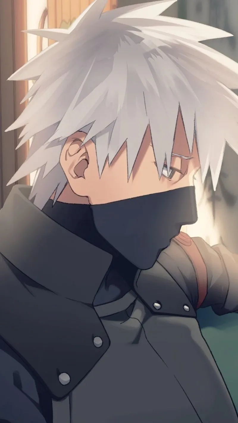 Hatake Kakashi chibi mang phong cách dễ thương và gần gũi.