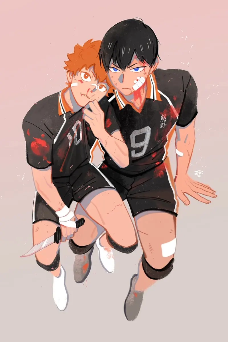 Hinata và Kageyama luôn có những khoảnh khắc thú vị trong mọi trận đấu