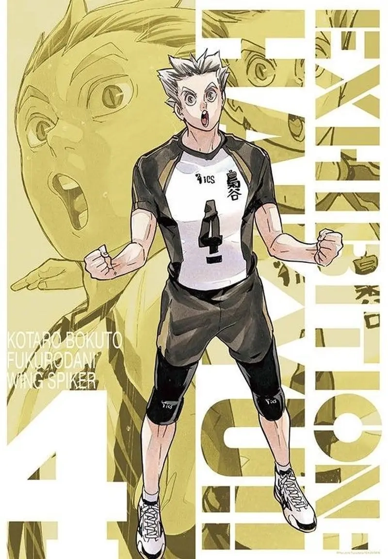 Hình ảnh anime Bokuto trong từng khung cảnh đều chất như nước cất