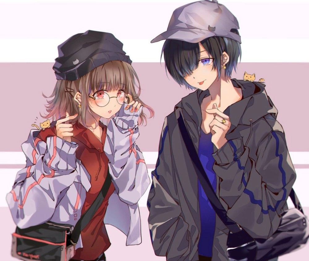 Hình ảnh anime cặp đôi nam nữ rất hài hòa