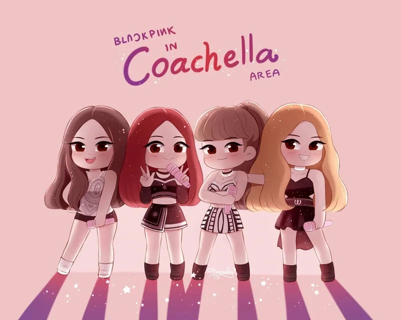 Hình ảnh black pink chibi tuyệt đẹp này sẽ khiến bạn không thể rời mắt
