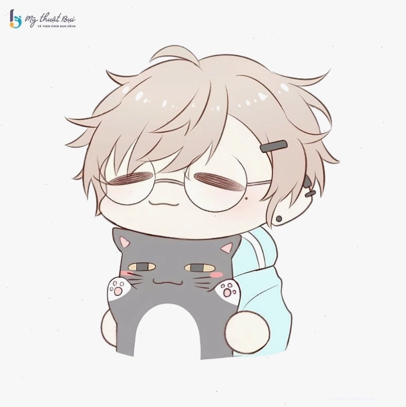 Hình ảnh chibi nam cực ngầu với phong cách chiến binh
