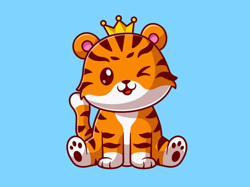 Hình ảnh con hổ chibi dễ thương sẽ khiến bạn yêu ngay từ cái nhìn đầu tiên