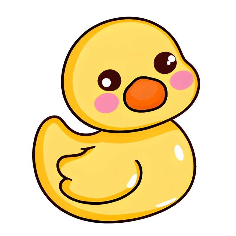 Hình ảnh con vịt chibi cực kỳ dễ thương, luôn là sự lựa chọn hoàn hảo