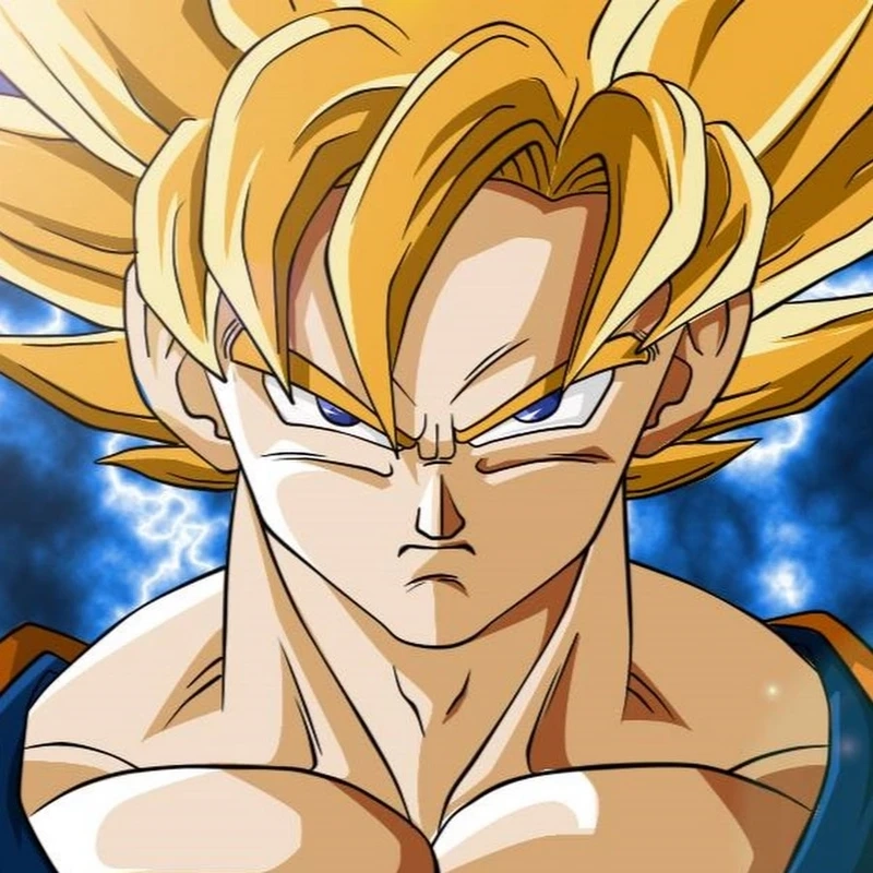 Hình ảnh của songoku rất quen thuộc anime