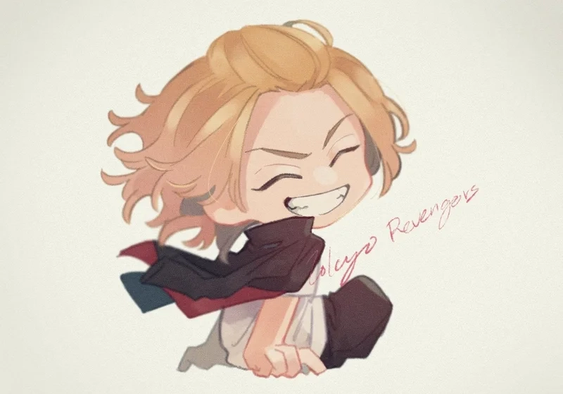 Hình ảnh gambar mikey chibi đầy màu sắc dành cho các fan anime