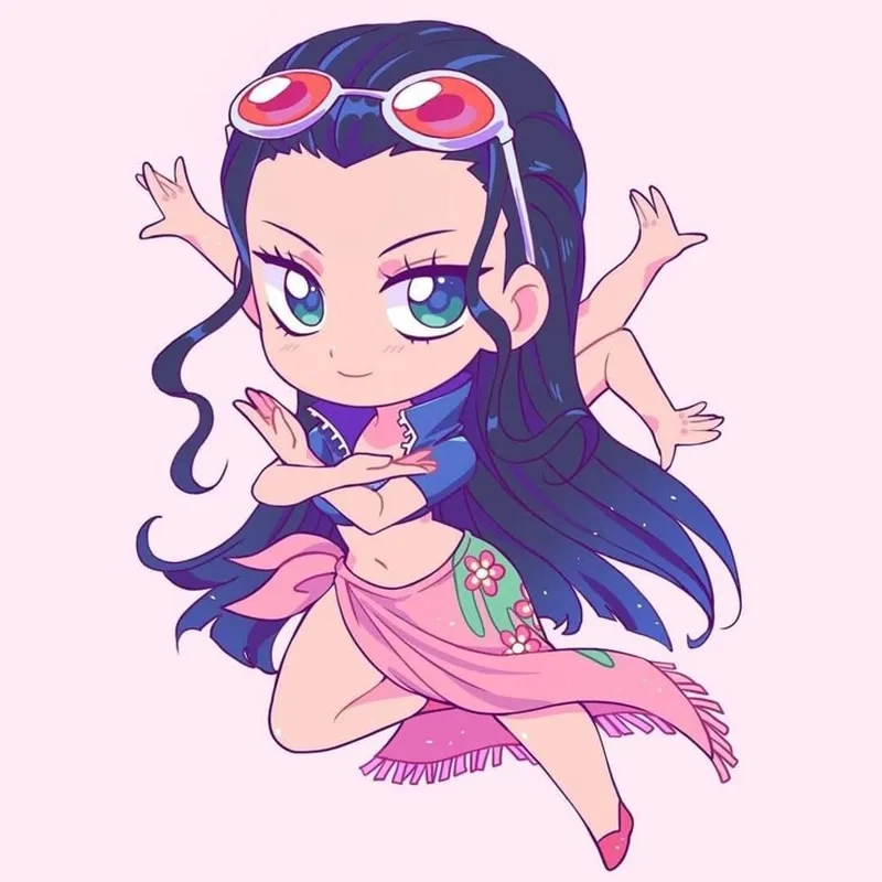 Hình ảnh Nico Robin chibi siêu dễ thương cho fan