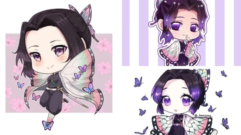 Hình ảnh Shinobu chibi siêu dễ thương dành cho fan anime