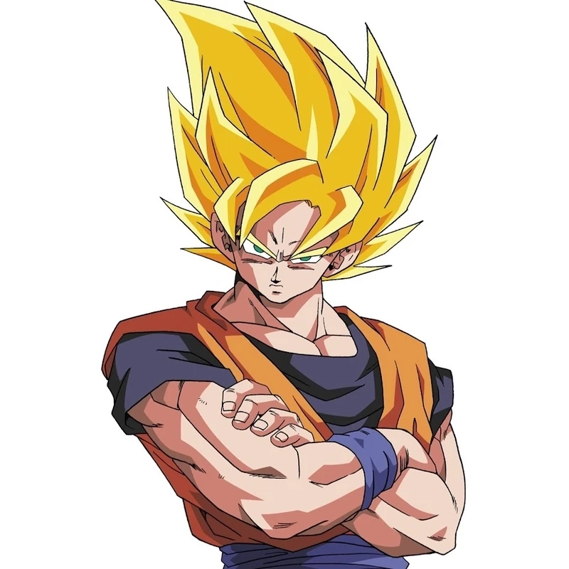 Hình ảnh songoku ngầu thể hiện sức mạnh