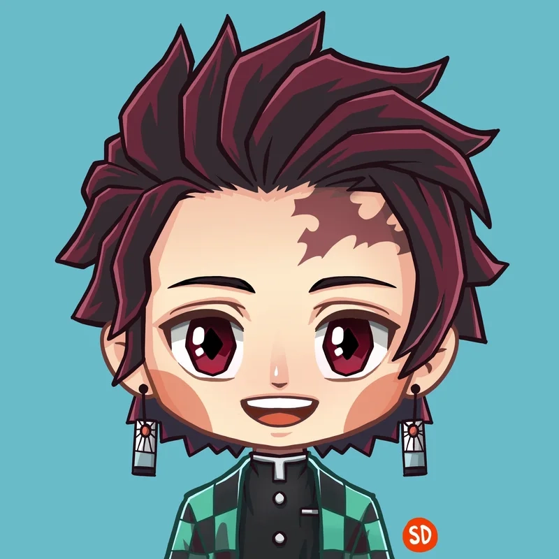 Hình ảnh tanjiro chibi dễ thương và ấn tượng, phù hợp với mọi người