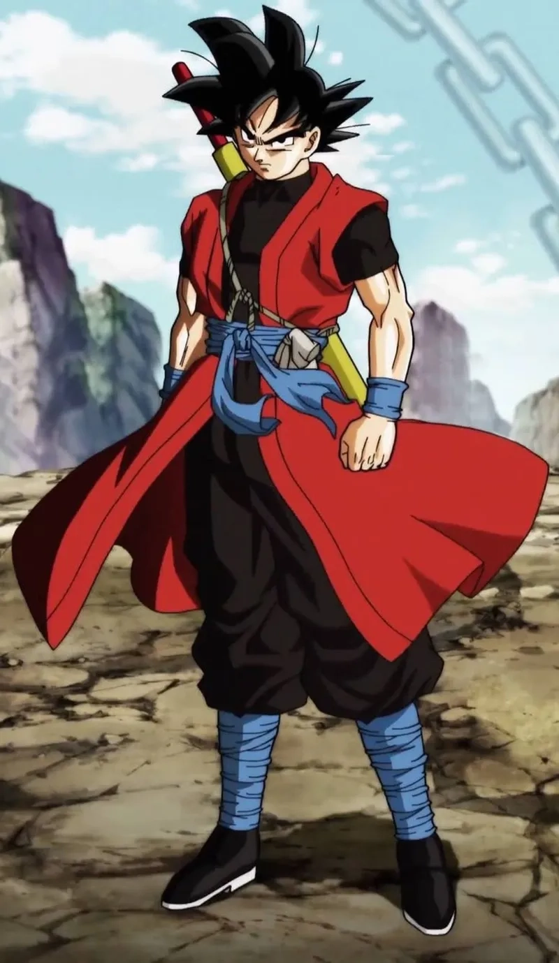 Hình ảnh Xeno Goku trong cuộc chiến chống lại kẻ thù mạnh mẽ